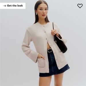 Franco Split Hem Cardigan size small